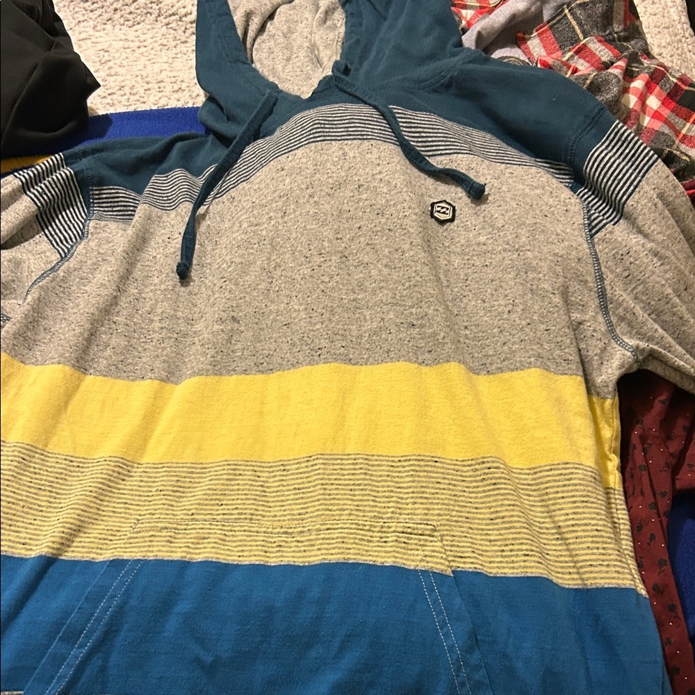 Billabong Multicolor Striped Men's Hoodie